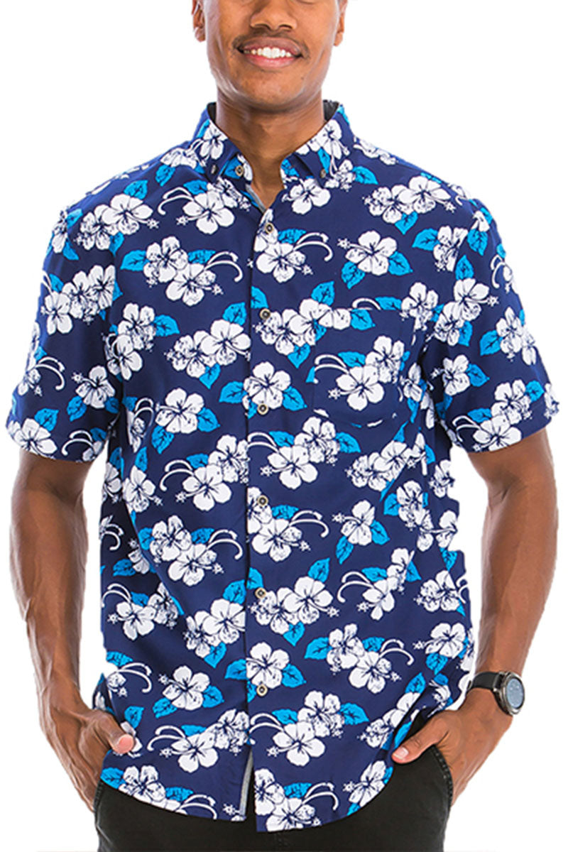 Digital Print Hawaiian Short Sleeve Shirt