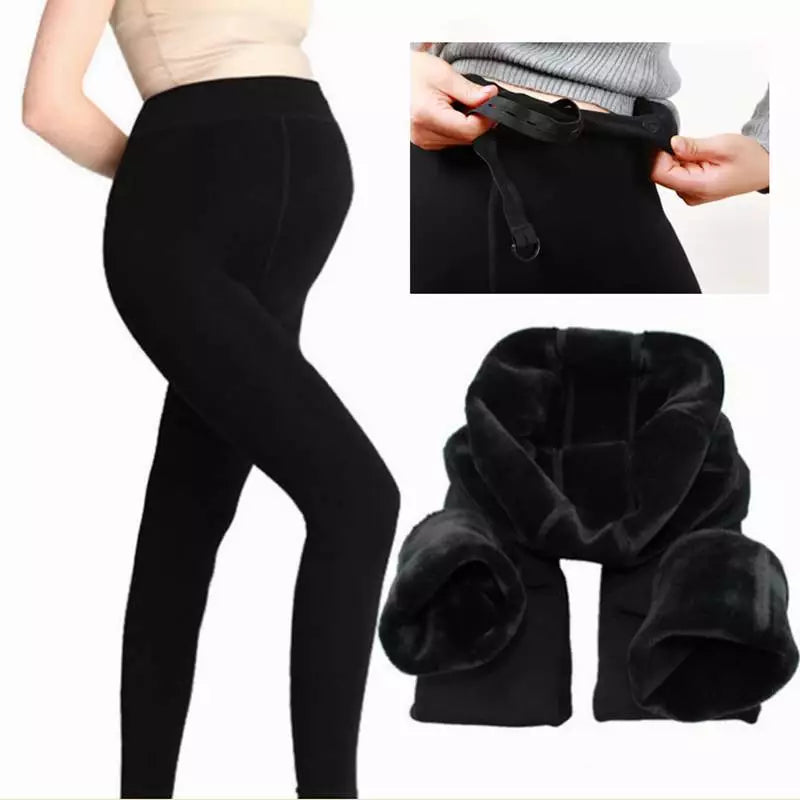 Large Size Maternity Winter Warm Leggings Pregnancy Thick High Waist Pants