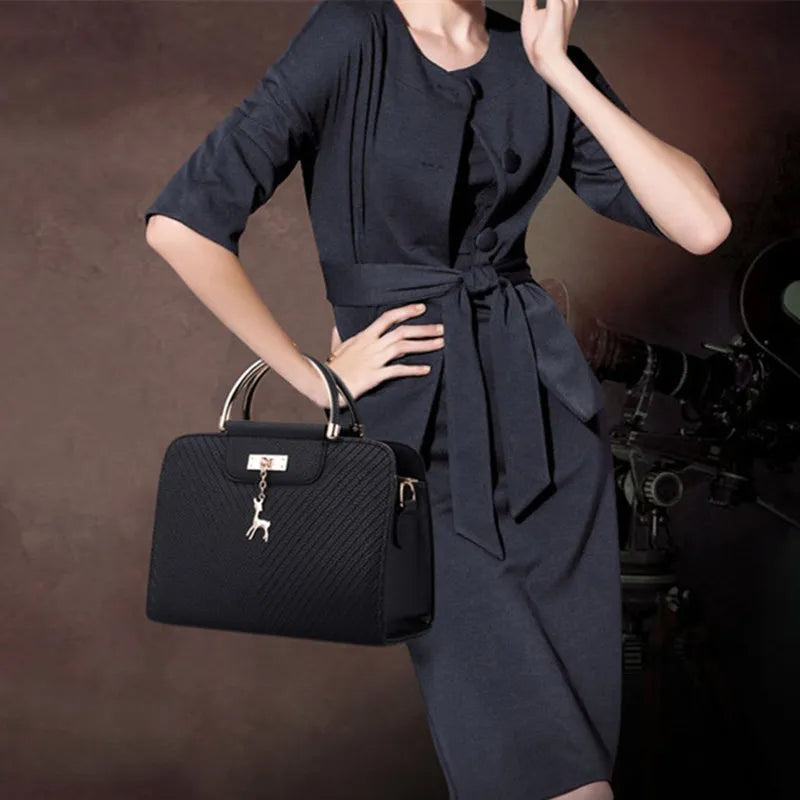 Fashion Handbag New Women Leather Bag Large Capacity Shoulder Bags Casual