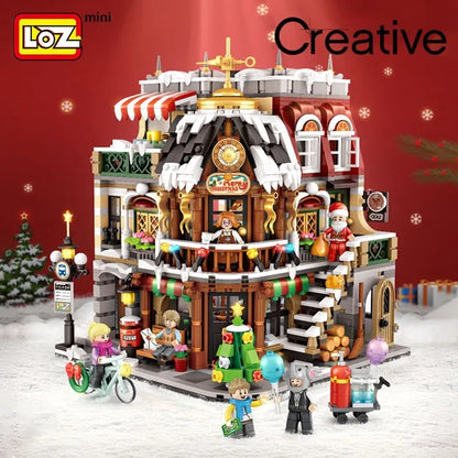 LOZ Christmas Cafe Building Blocks Assembled Toys Puzzle Boys and Girls Gifts