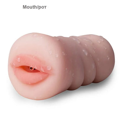 4D Realistic Deep Throat Men Silicone Artificial Vagina Mouth Anal Erotic