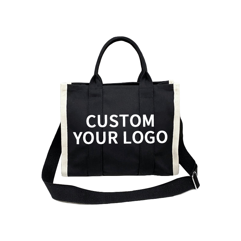 New Trendy Solid Casual Portable Designer Handbags Famous Brands Canvas Tote