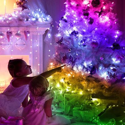 Smart RGB Christmas Fairy String Light APP Bluetooth Control Waterproof