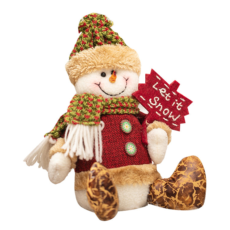 Hot Christmas Decoration Kids Toys Elk Snowman Doll