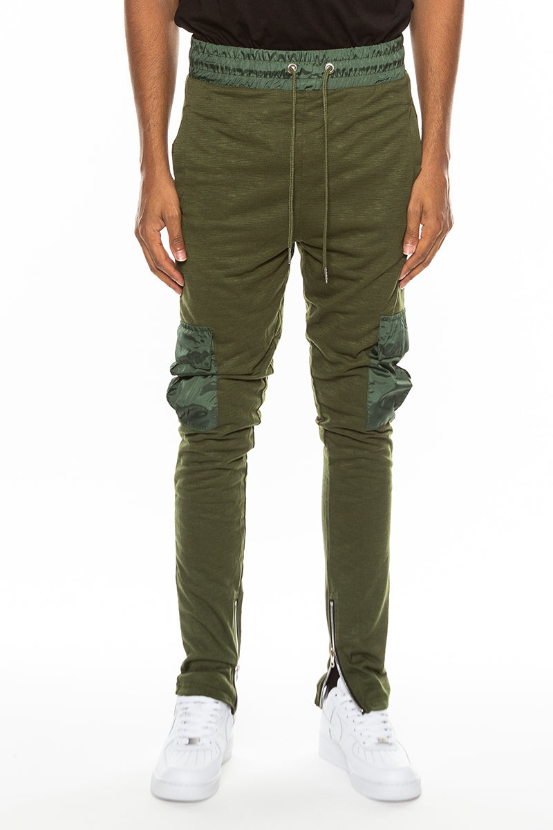 Heathered Slub Cargo Joggers