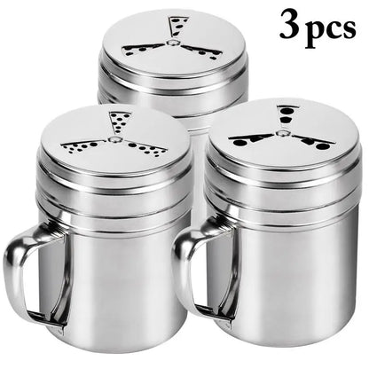 Stainless Steel Pepper Salt Shaker Spice Jar Set Harb Spice Condiment Box