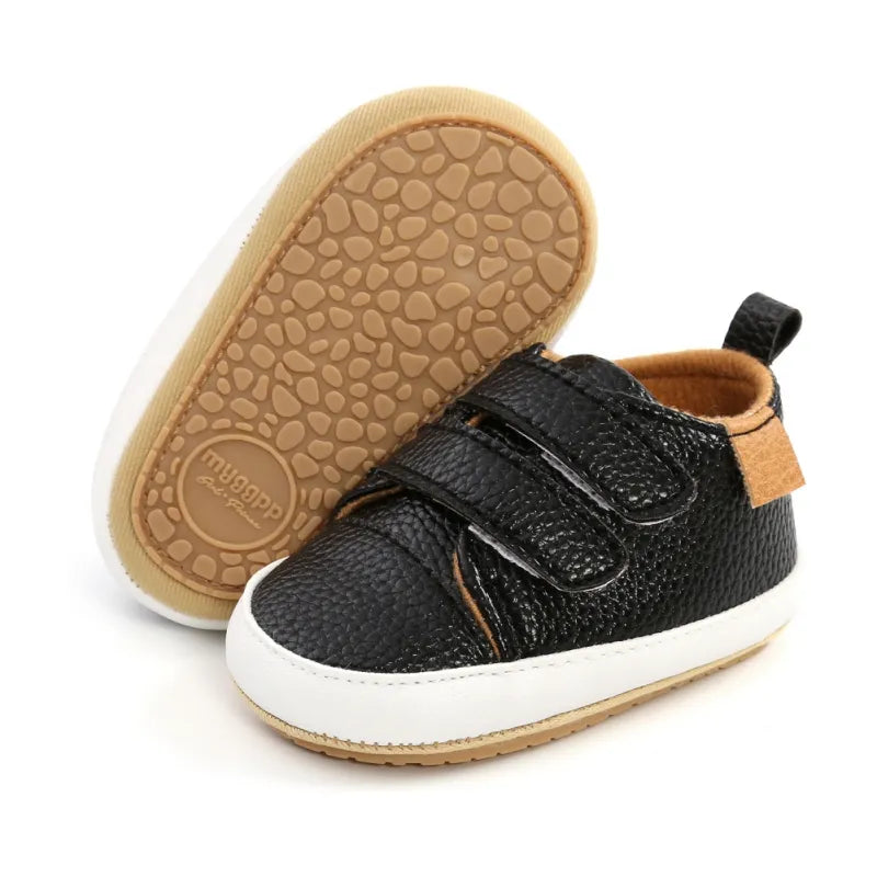 PU Casual Baby Shoes Kids Sneakers Baby Girl Boy Solid Color