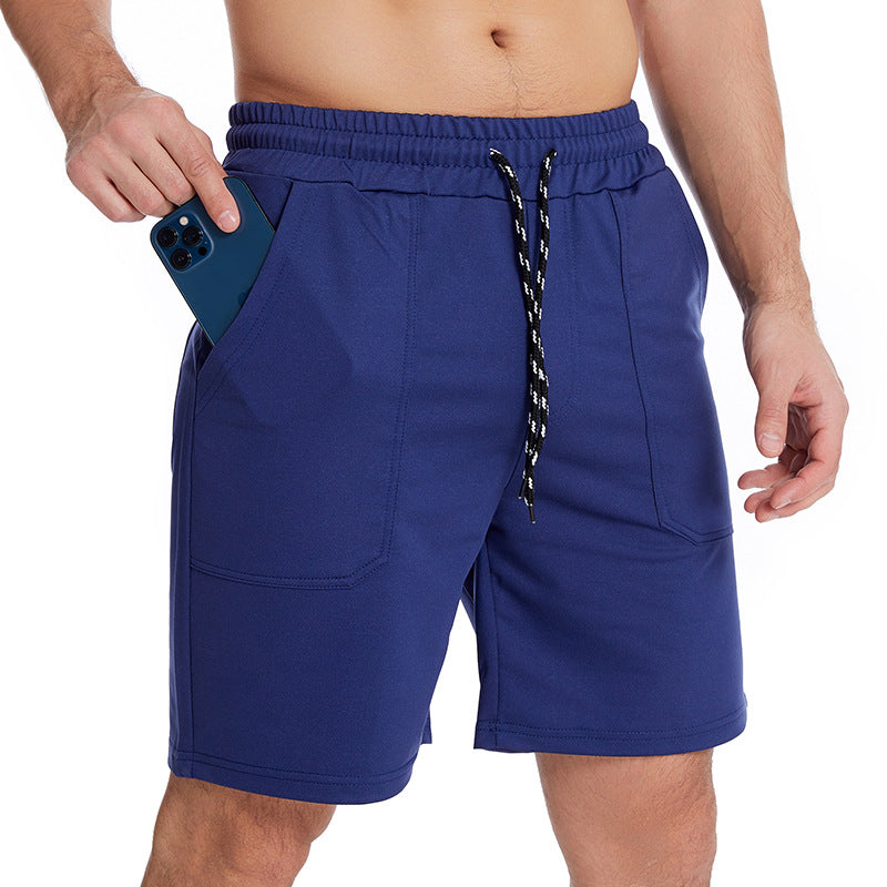 Custom Mens Gym Shorts With Side Pockets Cross Fit Short Mens Fitness Workout