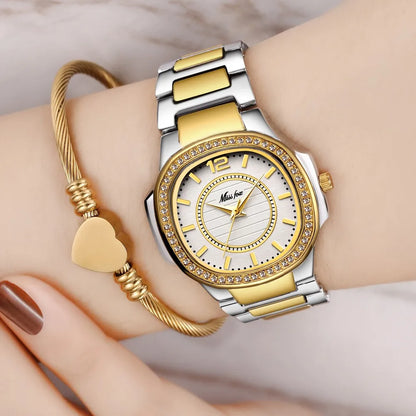 Dropshipping New 2020 Hot Selling Wrist Watches for Women Stainless Steel Gold