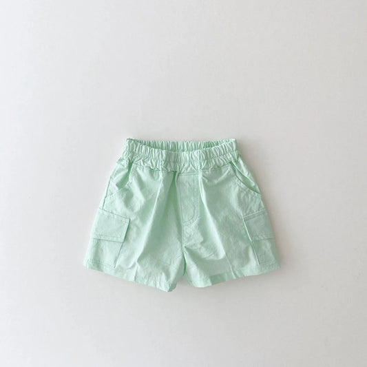 Summer Kids Boys Shorts Solid Color Baby Girl Shorts Cotton Linen Bread Short