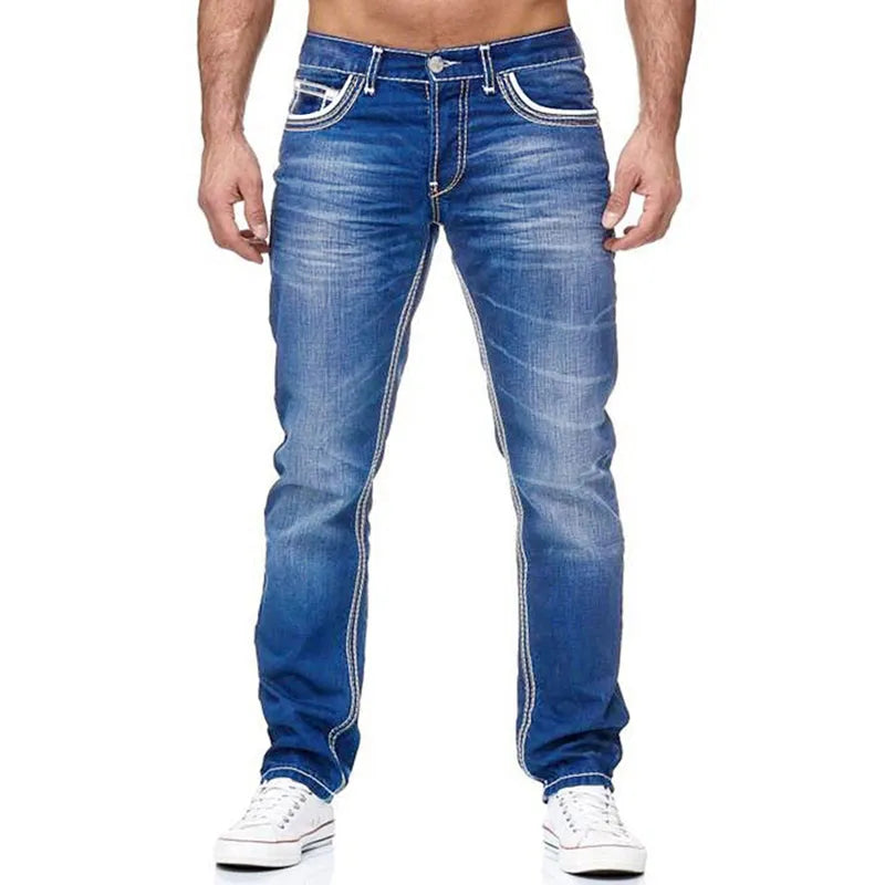 Mens Jeans High Quality Fashion Daily Smart Casual Men's Stretch Pants Street