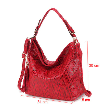 2021 High Quality Leather Tote Bag Messenger Bags Ladies Serpentine Shoulder