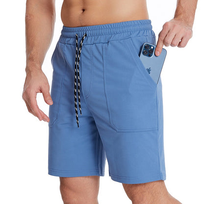 Custom Mens Gym Shorts With Side Pockets Cross Fit Short Mens Fitness Workout