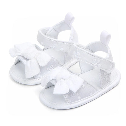 Newborn Baby Girl Shoes Summer Bowknot Cute Shoes Toddler Casual Crib Sandals