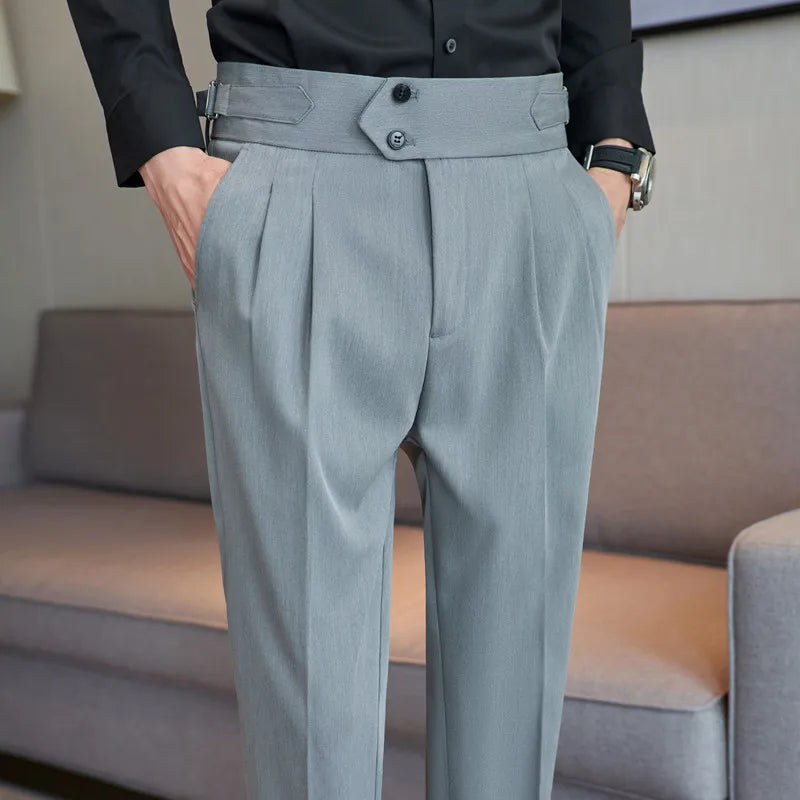 Fall 2022 High Quality Business Casual Draped High-Waist Trousers