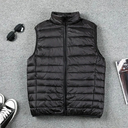 Coat Ultralight Sleeveless Puffer Vest Jacket Ultra Thin Warm Lightweight Jacket