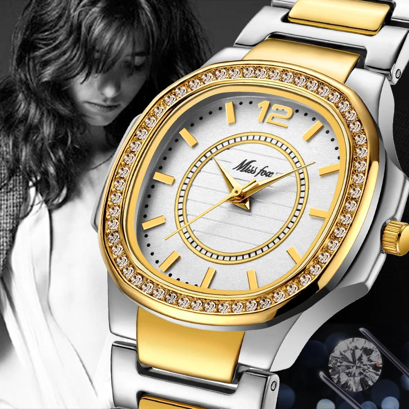 Dropshipping New 2020 Hot Selling Wrist Watches for Women Stainless Steel Gold