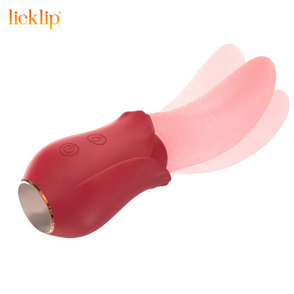 Licklip Licking Sex Toys for Women Realistic Tongue Vibrators Soft Lick