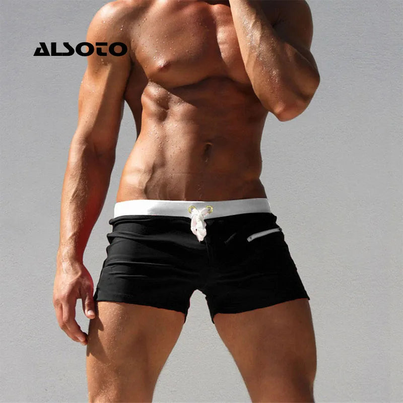 ALSOTO Shorts Men Short Fashion Brand Boardshorts Breathable Casual Mens Shorts