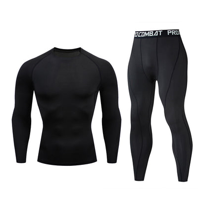 Compression 7 Pieces Sets High Quality Men Quick Dry  Polyester Sports Track