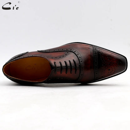 Cie Wedding Shoes Mens Dress Patina Wine Full Grain Genuine Calf Leather