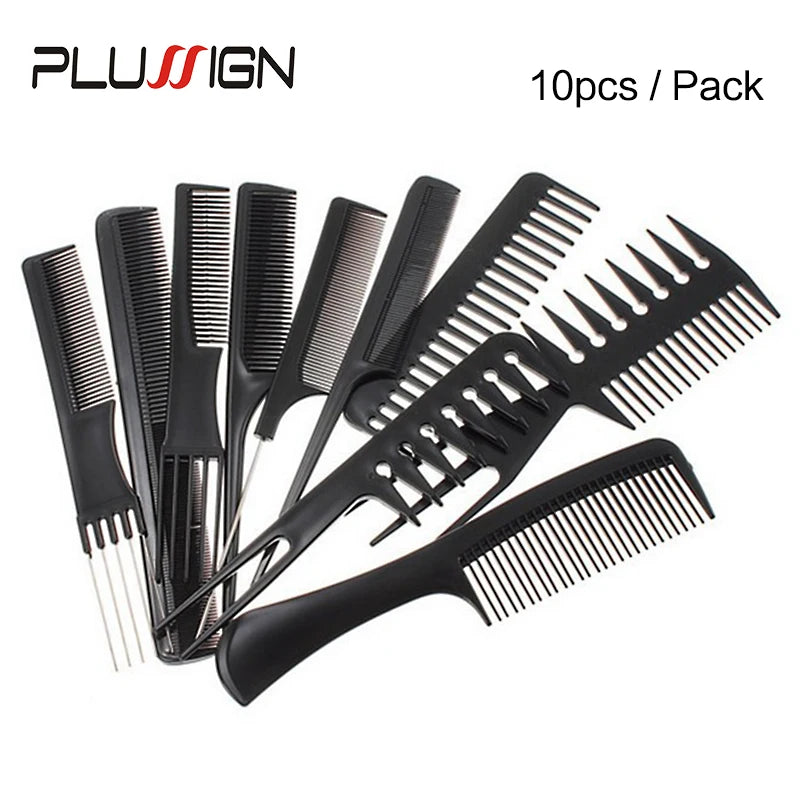 10Pcs/Lot Anti Static Hair Brush for Kids Hairstyle Comb Set Travel Hair