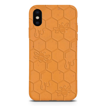 Honey Bee -  Biodegradable Phone Case - Yellow, Orange and Black