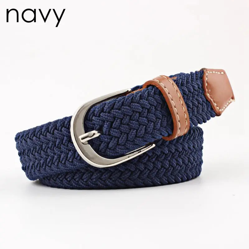 Yienws Elastic Strap Belt for Boys Youth Stretch Waist Belts Pin Buckle Kemer