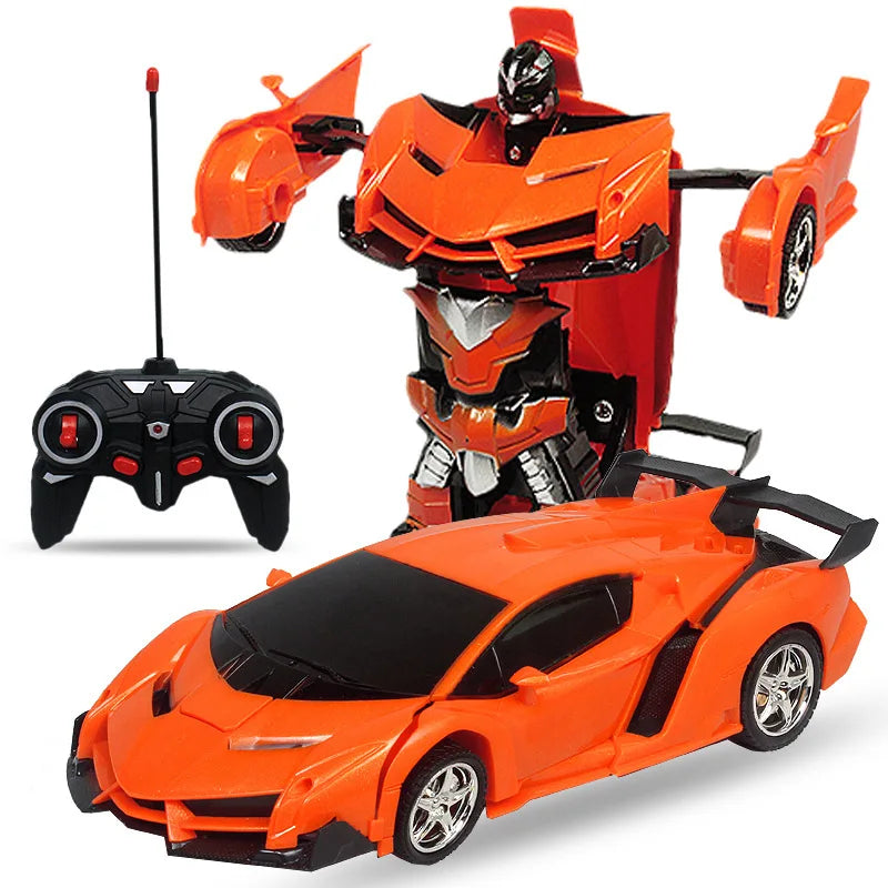 2 in 1 Electric RC Car Transformation Robots Children Boys Toys Remote Control