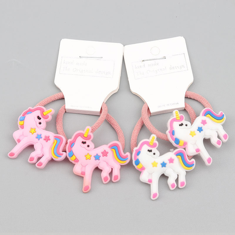 Cute Small Animal Silicone Unicorn Hair Band Rubber Band High Elastic