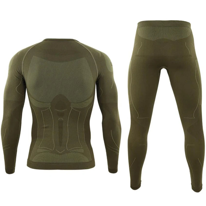 Seamless Tight Tactical Thermal Underwear Men Outdoor Sport