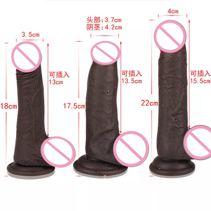 22CM Super Huge Black Dildos Strapon Thick Giant Realistic Dildo Anal Butt