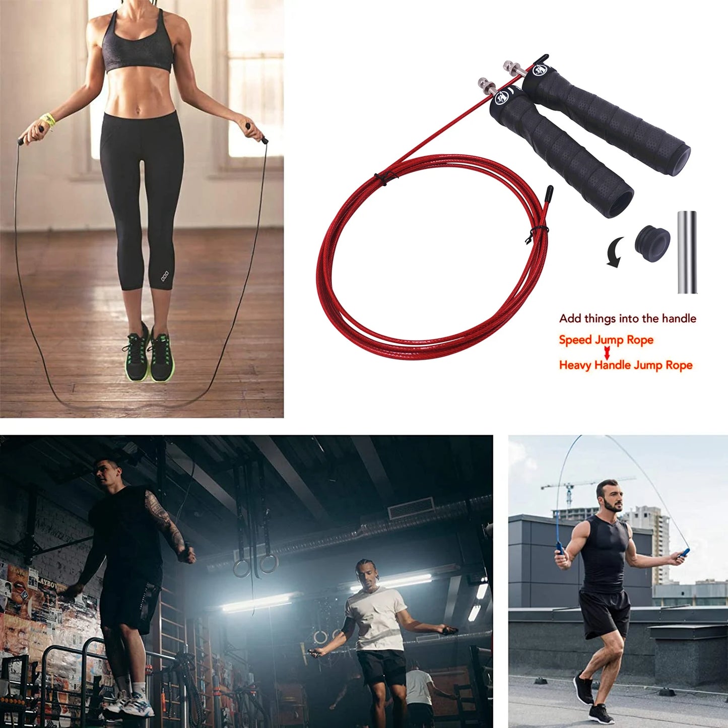 Speed Jump Rope Crossfit Skakanka Skipping Rope for MMA Boxing Jumping Training