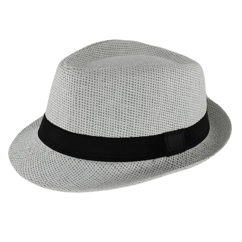 New Fashion Kids Sun Hat for Boys Summer Caps Casual Straw Caps Children Solid