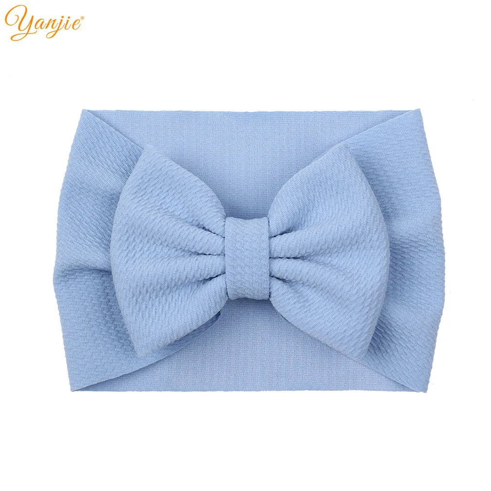 YANJIE 2023 New Turban Fashion 5'' Hair Bows Headband