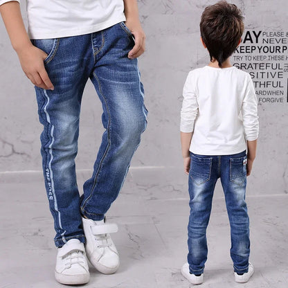 IENENS Kids Boys Jeans  Fashion Clothes Classic Pants Denim