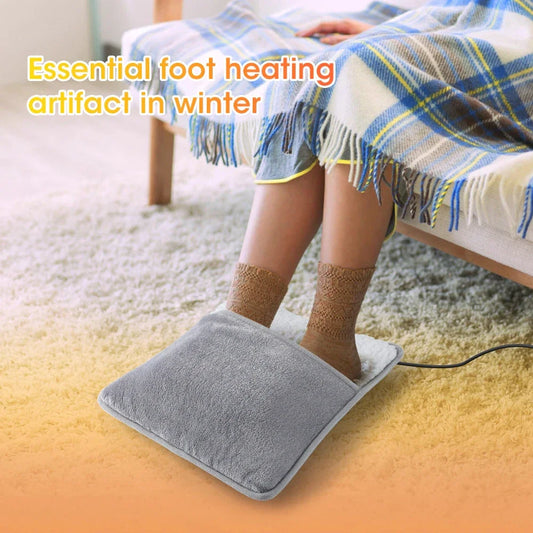 Winter USB Charging Electric Foot Heating Pad Universal Soft Plush Washable