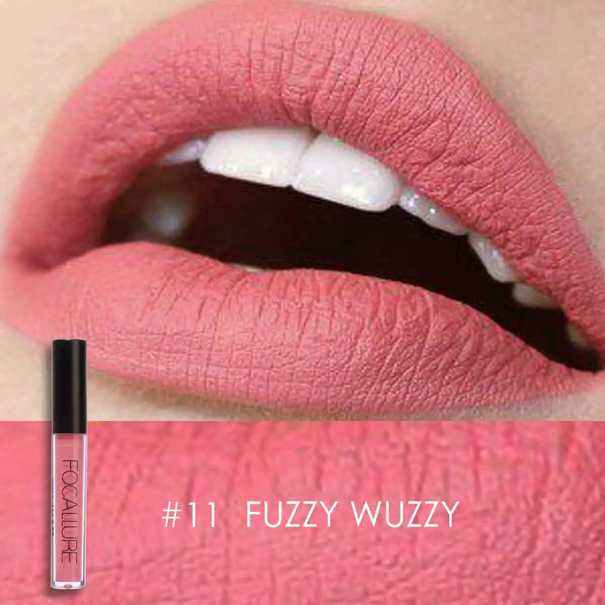 FOCALLURE Waterproof Matte Liquid Lipstick Long-Lasting Lip Tint Nude Lipgloss