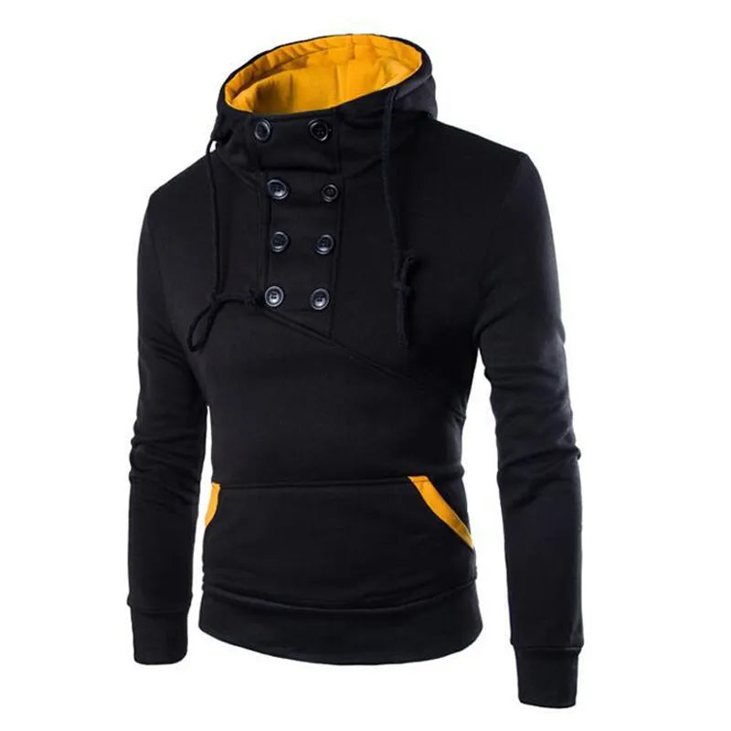 Autumn New Men's Hoodies Sweatshirts Zipper Hoodie Men Sweatshirt Solid