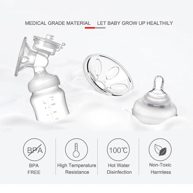 Electric Double Breast Pumps Breastfeeding Painless Portable Strong Suction