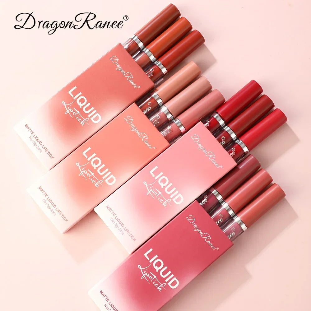 Korean Lipsticks Set Make Up for Women Beauty Cosmetics Matte