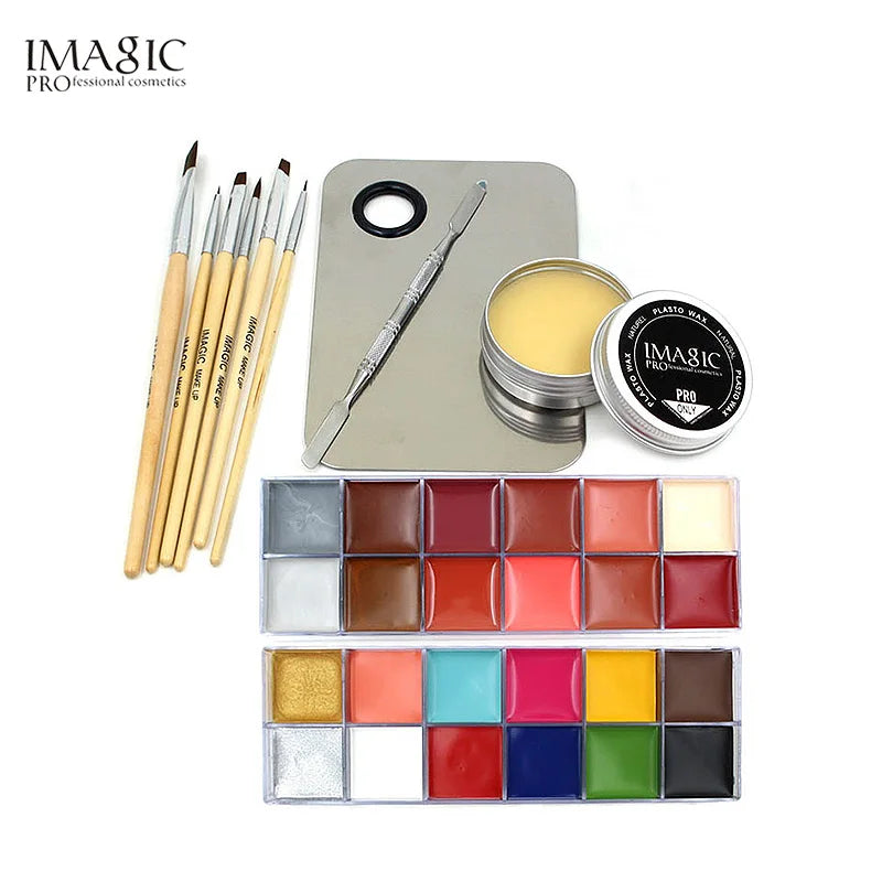 Professional Makeup Cosmetics 1 X12 Colors Body Painting+Skin Wax+professional