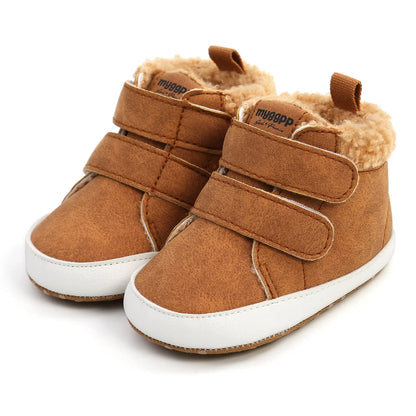 Baby Shoes Boy Girl Winter Warm Infant Snow Boots Fleece Soft Bottom Sneakers