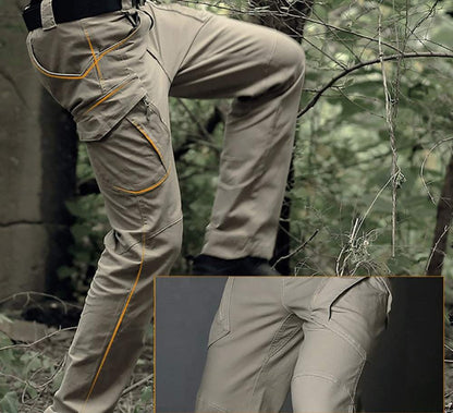 Autumn and Winter New Men's Tactical Pants Outdoor Hiking Casual Pants Cargo