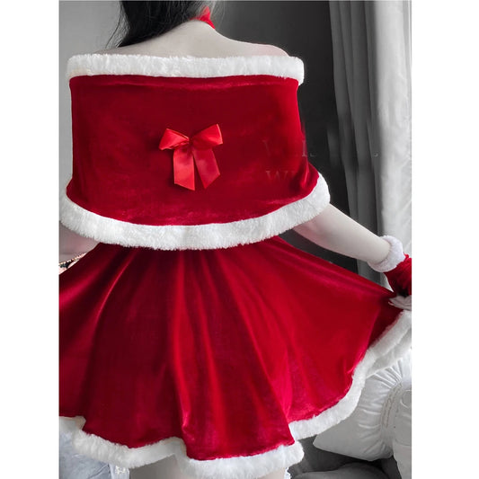 Women Christmas Xmas Sexy Lady Santa Claus Cosplay Costume Lingerie Winter