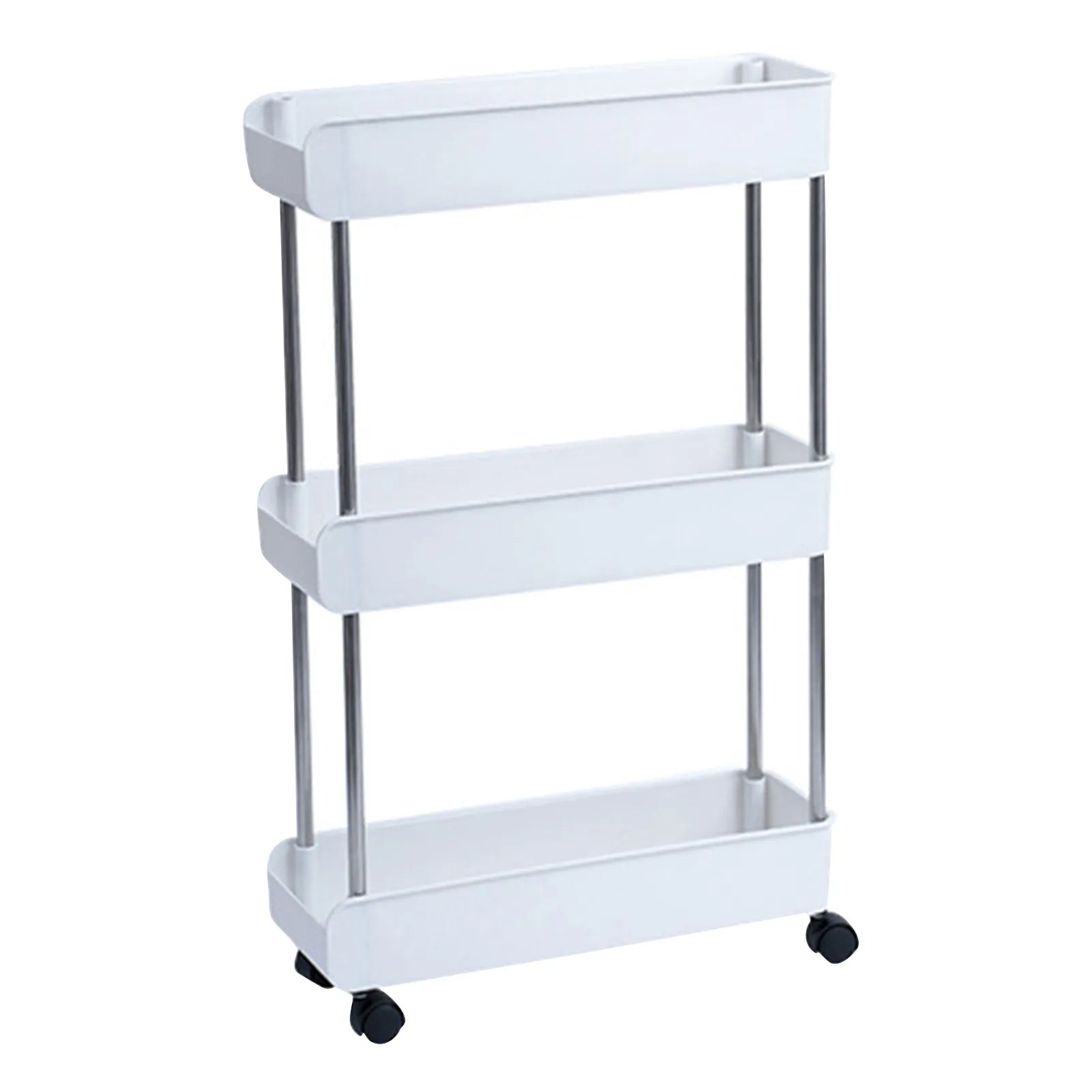 3/4 Layers Storage Rack Bathroom Storage Cart With Wheels Kitchen Storage