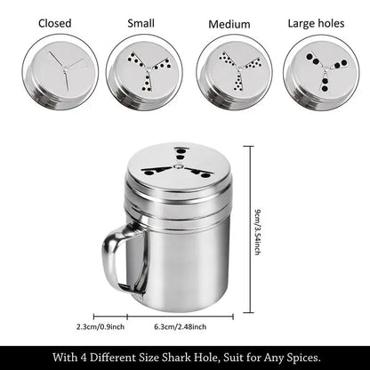 Stainless Steel Pepper Salt Shaker Spice Jar Set Harb Spice Condiment Box