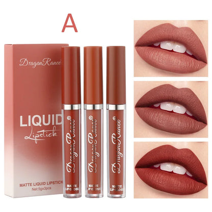 Korean Lipsticks Set Make Up for Women Beauty Cosmetics Matte