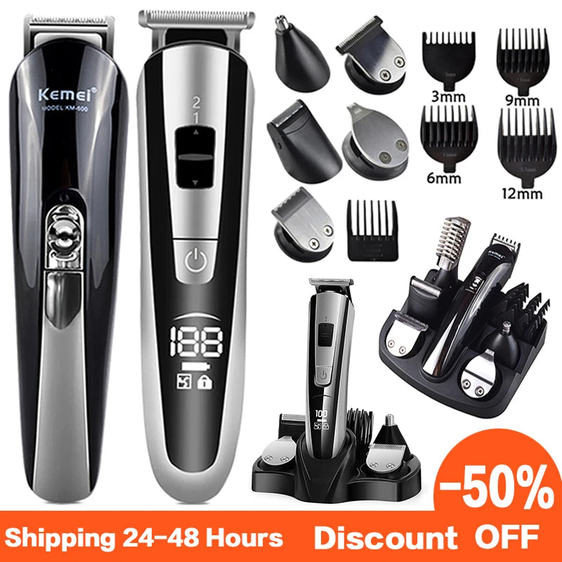 Kemei Hair Trimmer Electric Hair Clipper Beauty Kit Multifunction Trimmer