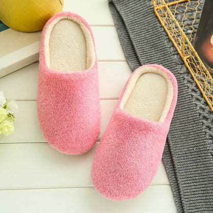 Slippers Women Indoor House Plush Soft Cute Cotton Slippers Shoes